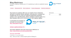 Desktop Screenshot of materiaux.polytech-lille.net